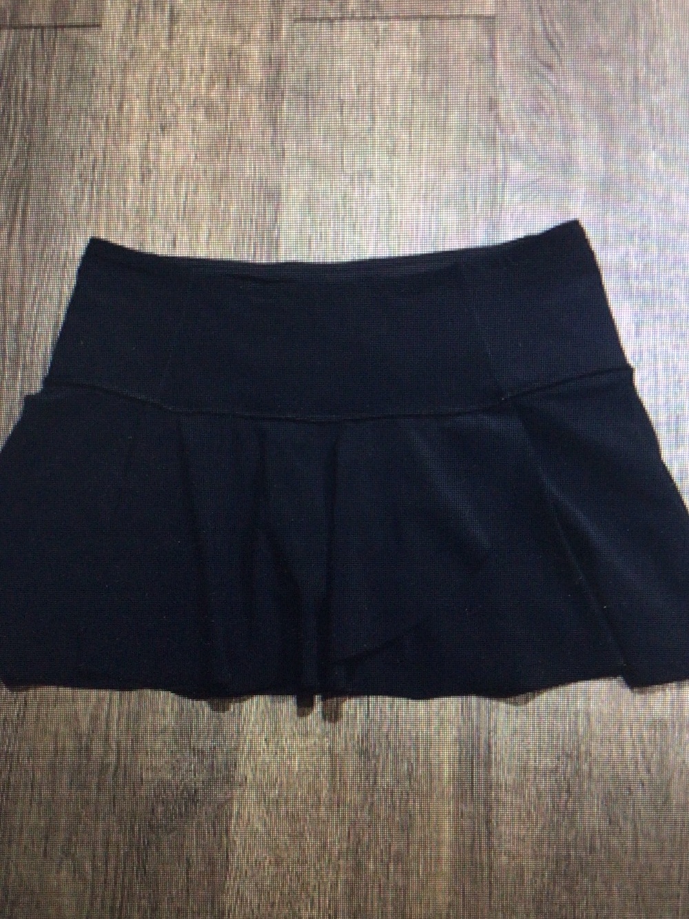 Black Flared Mini Skirt